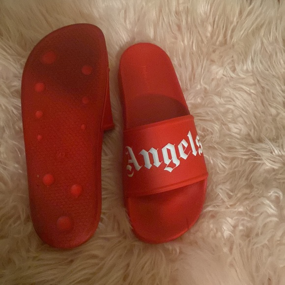 Red palm angels slides ( worn a couple times still in good condition ) main image 4